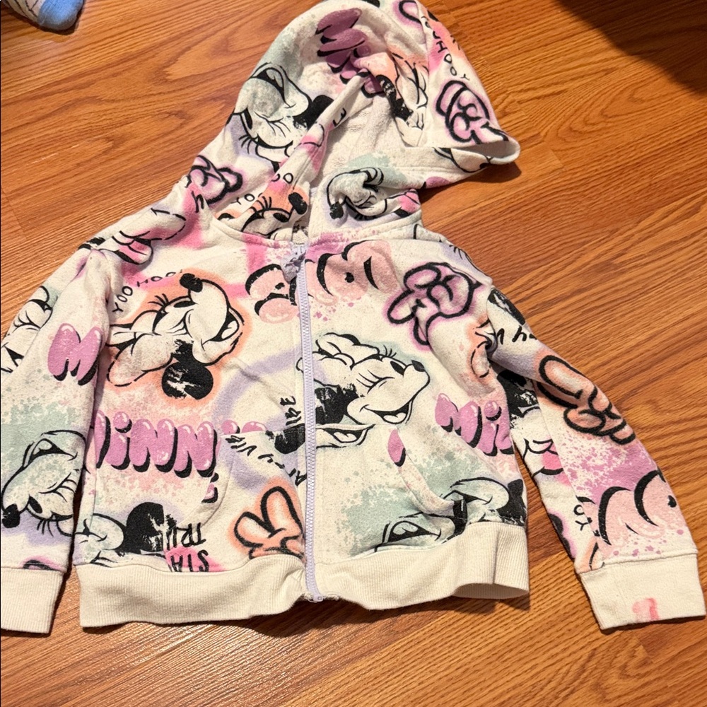 Toddler girls zipper sweater